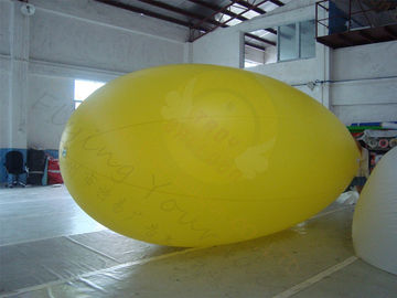 Желтый воздушный шар гелия Зеппелина раздувной делает водостотьким для напольных спортов