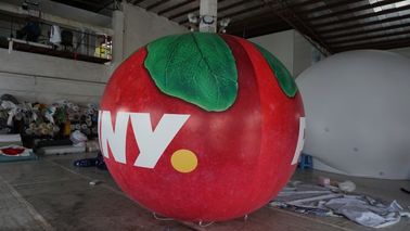 B1 Fireproof PVC Apple Fruit Shaped Balloons With Full Digital Printing 3m Height